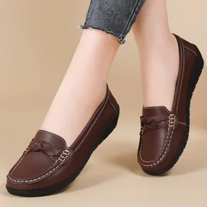 Alternative view of Flat Shoes Soft Leather Zapatos De Mujer