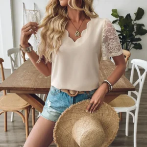 Casual Cotton T Shirt Short Sleeved