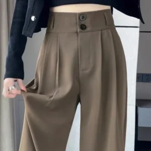 Alternative view of Korean High Waist Casual Loose Office Ladies Pants
