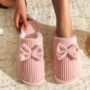 Alternative view of Bow Slippers for Winter