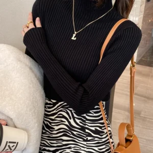 Alternative view of Korean Simple Sweater Long Sleeves