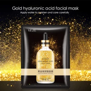 Alternative view of 24K Gold Hyaluronic Acid Face Mask 10 Pcs