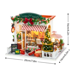 Alternative view of DIY Christmas Miniature House Model Kit with Furniture