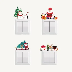 Alternative view of Christmas Wall Switch Decoraation Sticker