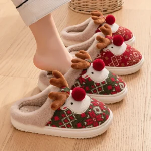 Alternative view of Christmas Cotton Slippers for Woman