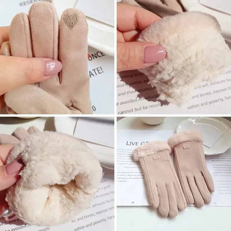 Women Winter Thick Plush Gloves - Image 4