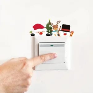 Christmas Wall Switch Decoraation Sticker