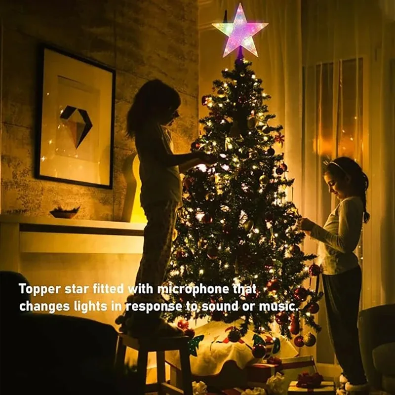 Christmas Tree Light Stars Decoration - Image 3