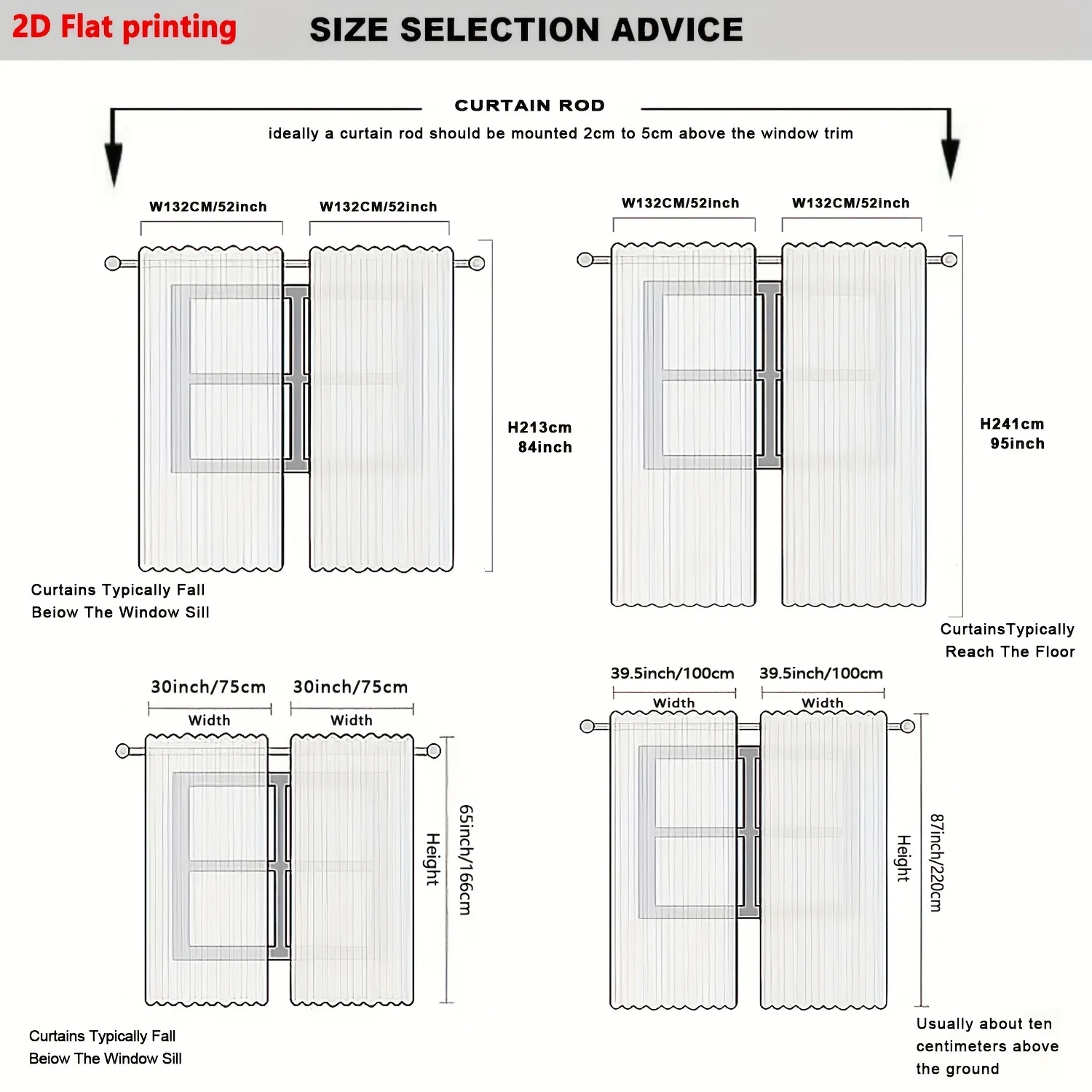 Christmas Curtains Santa & Snowman - Image 3