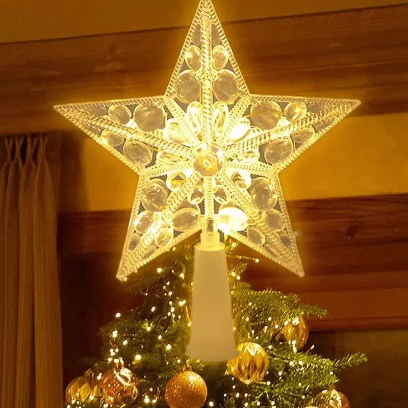 Christmas Tree Light Stars Decoration