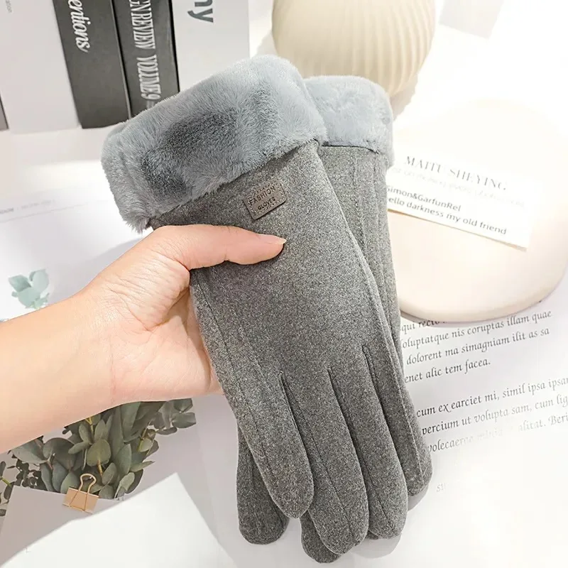 Women Winter Thick Plush Gloves - Image 2