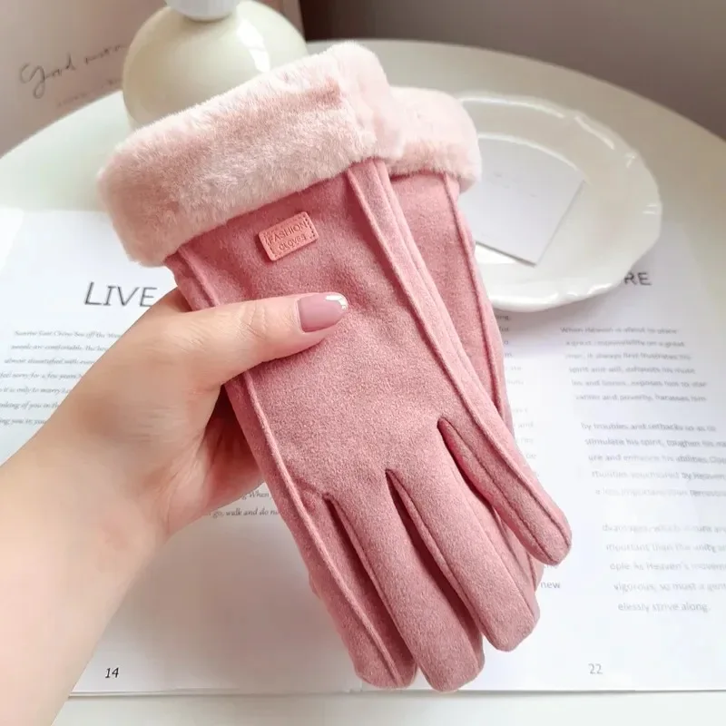 Women Winter Thick Plush Gloves - Image 3