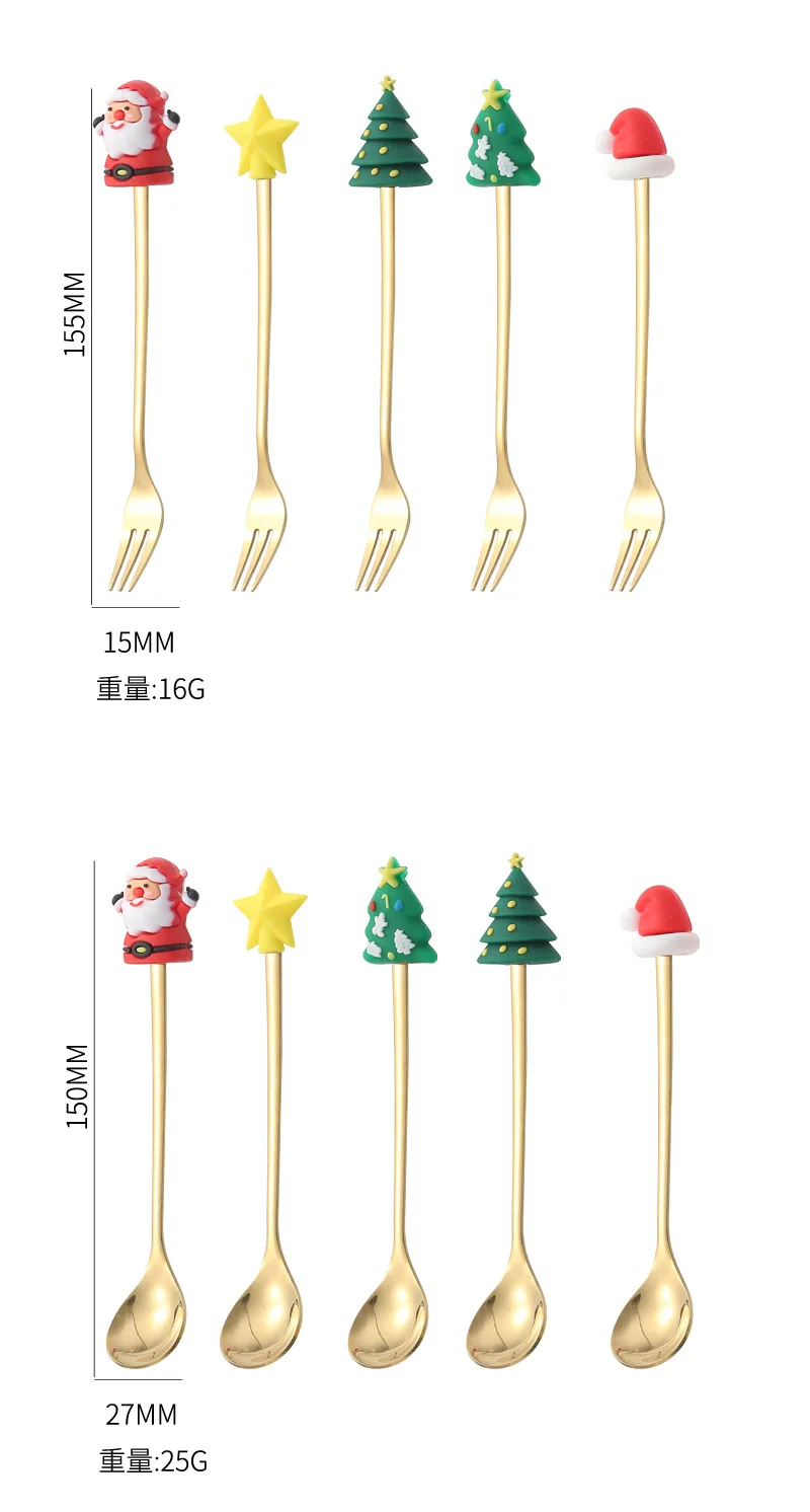 Stainless Steel Spoon Christmas Gift Set - Image 6