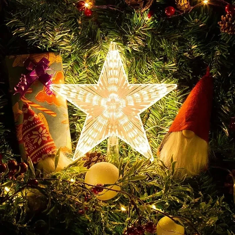 Christmas Tree Light Stars Decoration - Image 2