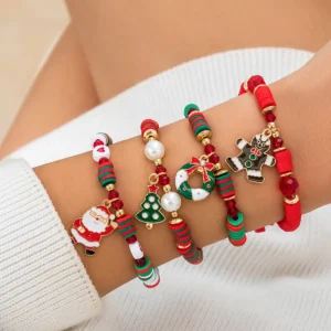 Christmas Soft Ceramic Elastic Bead